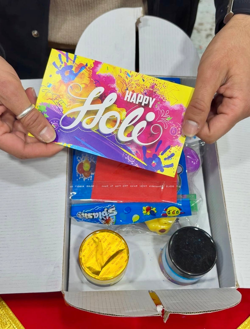 Holi Celebration Kit – Complete Festival Pack with Gulal Colors, Pichkari & Accessories