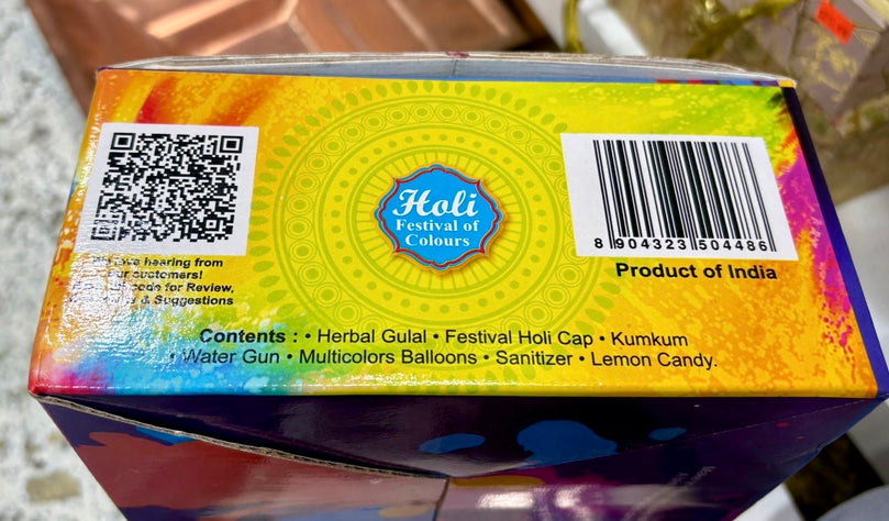 Holi Celebration Kit – Complete Festival Pack with Gulal Colors, Pichkari & Accessories