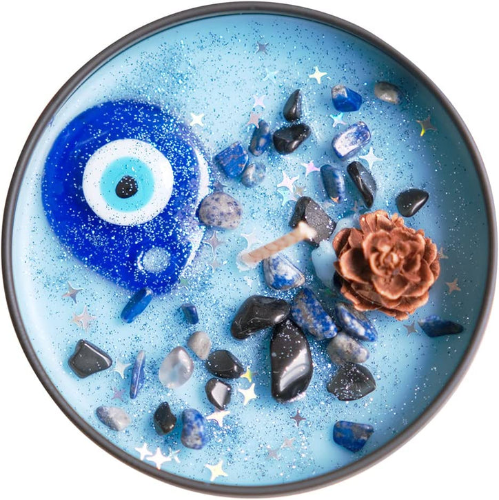 Evil Eye Crystal Infused Candle