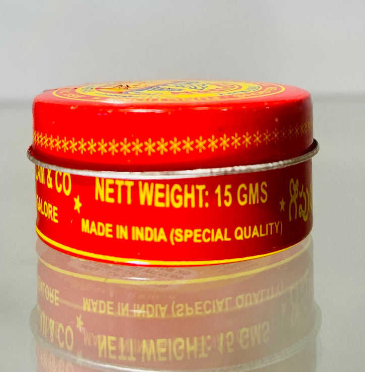 Gopuram Kumkum Tin for Pooja - Puja item - 15g