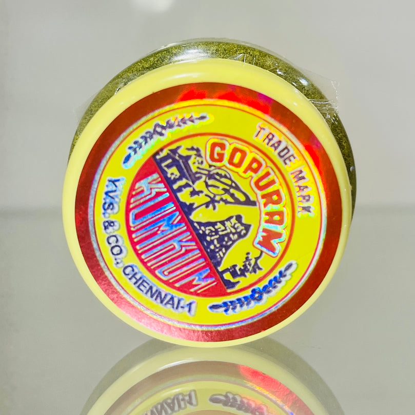 Gopuram Green Kumkum for Pooja - Puja item - 30g