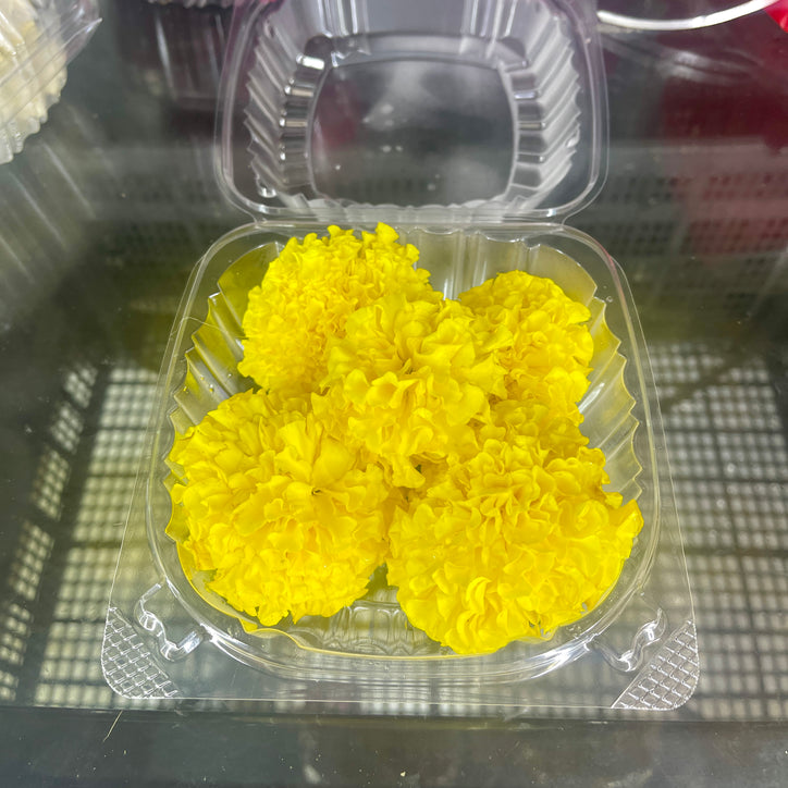 Fresh Marigold Flowers (gende ka phool) - Yellow & Orange - 1 Box