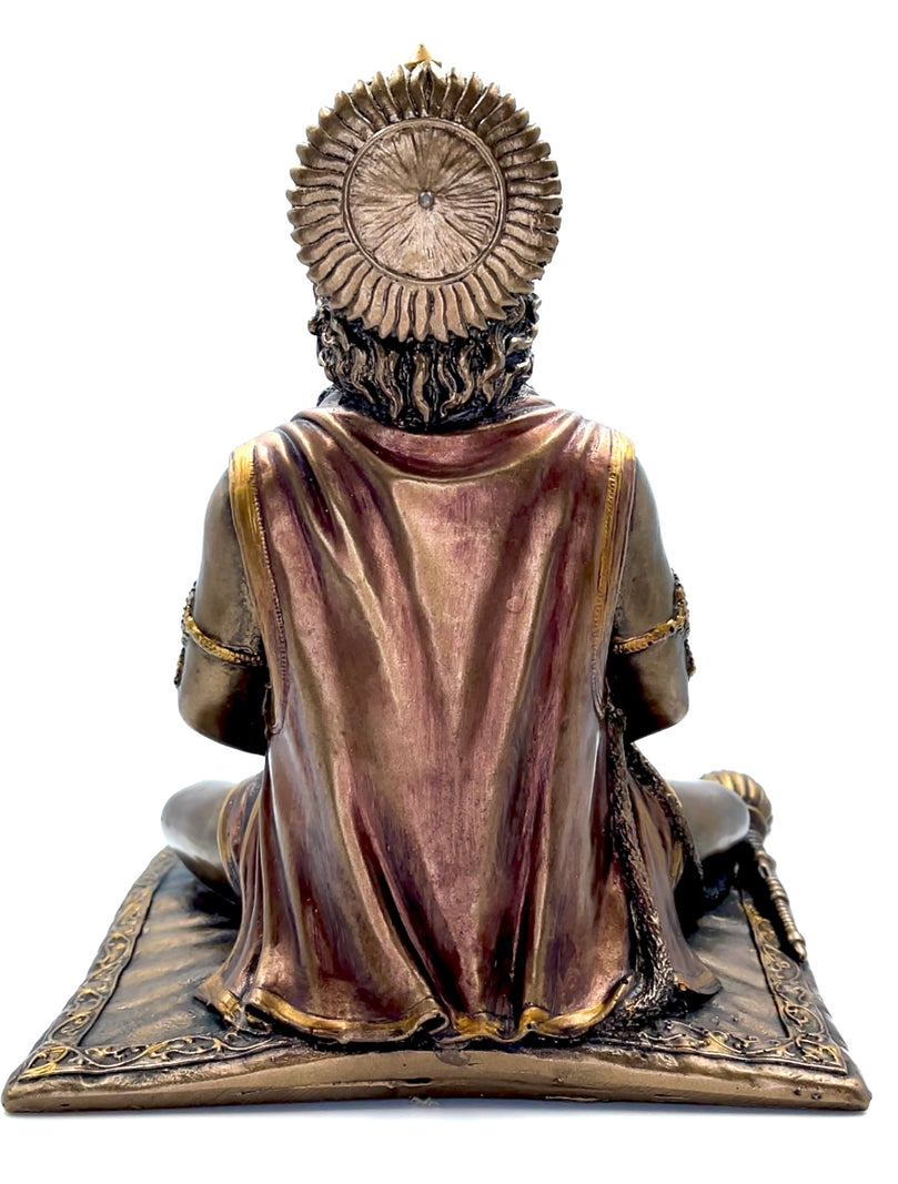 Bronze Hanuman Ji Book Idol 8"