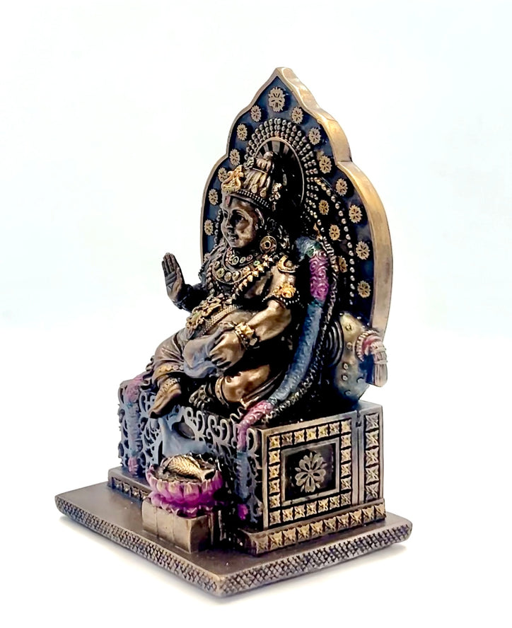 Bronze Kubera Ji Idol - 5"