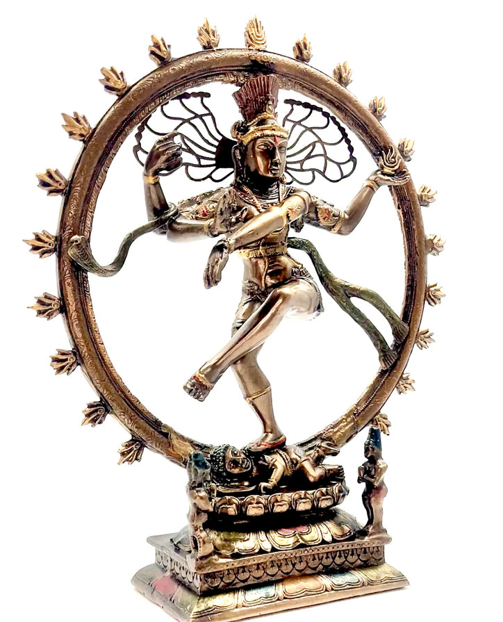 Bronze Lord Natraj Dancing Idol 10"