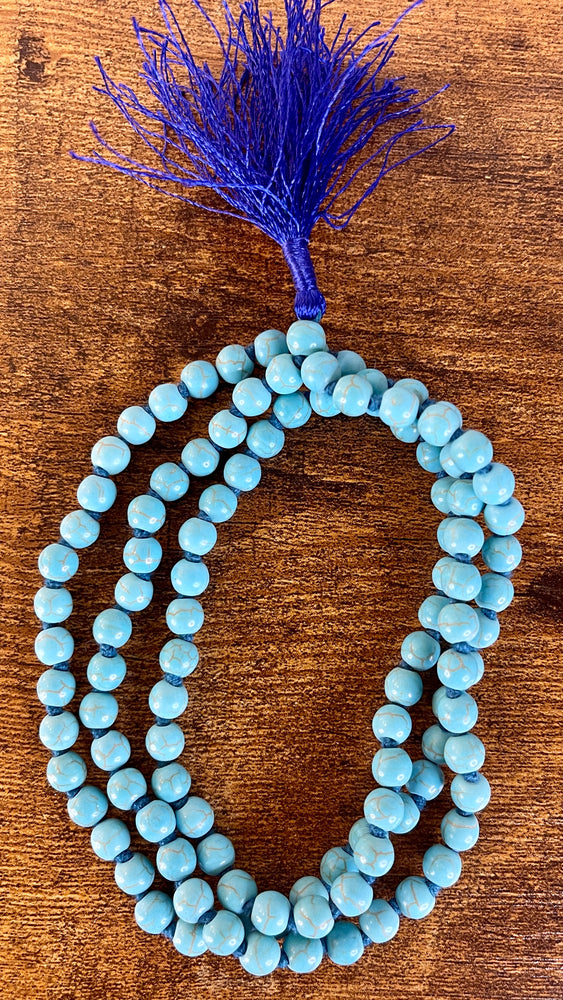 Turquoise Mala - 108 Beads - 14" long (per side)