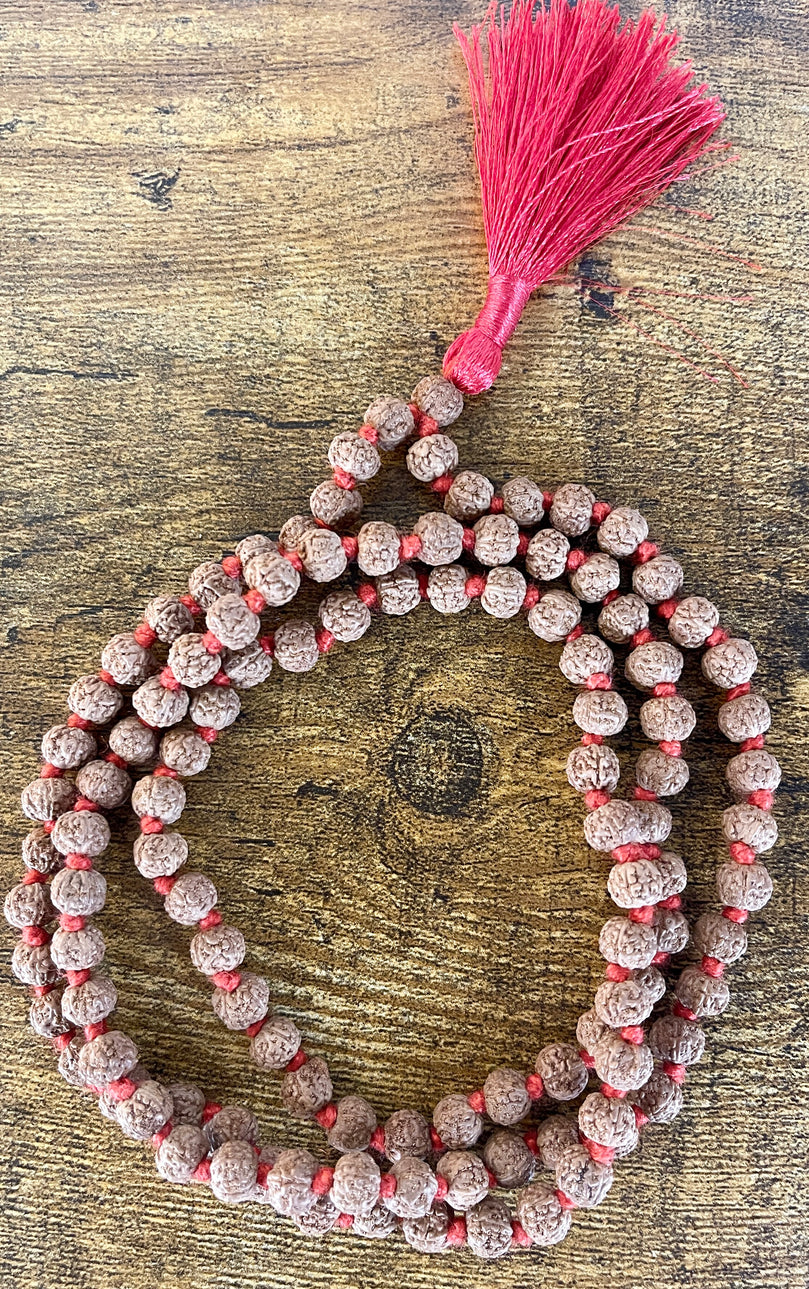 Rudraksha Mala - 108 Beads - 16" long (per side)