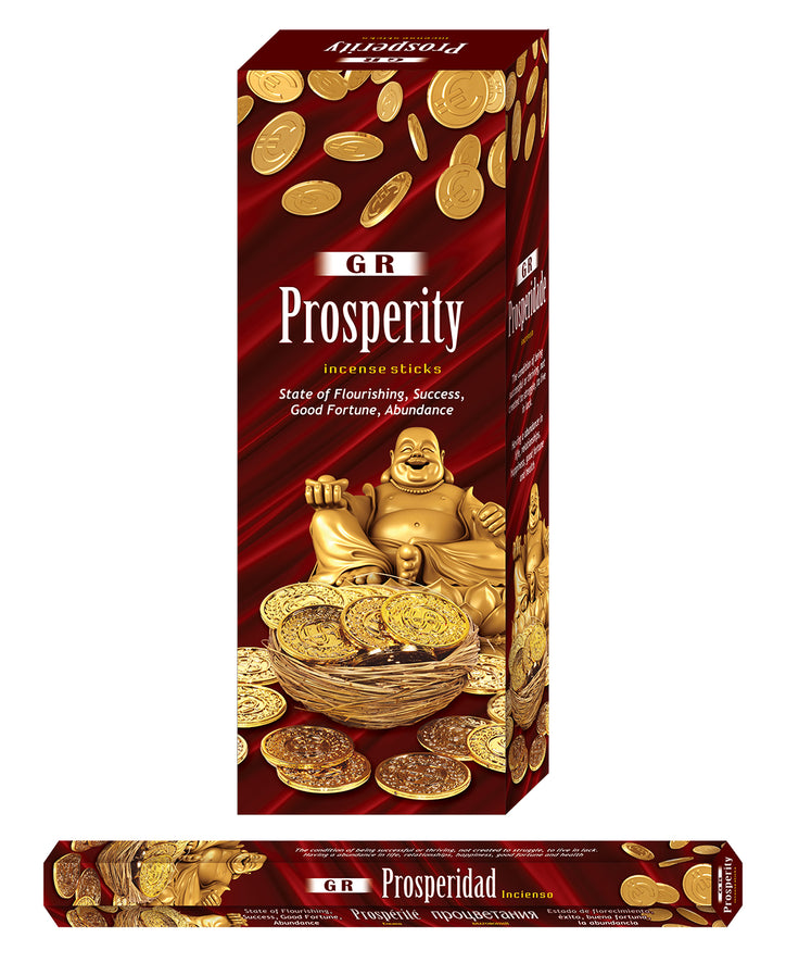Prosperity - Incense (Agarbatti) Sticks Box - Ultra Premium Low Carbon