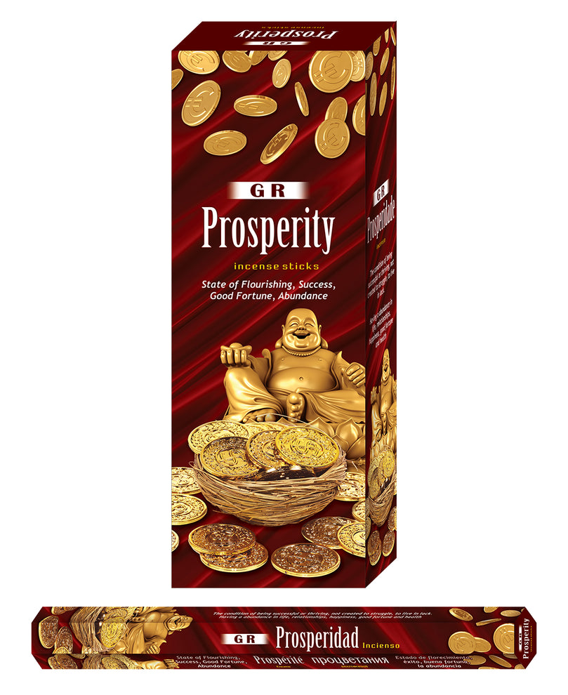Prosperity - Incense (Agarbatti) Sticks Box - Ultra Premium Low Carbon