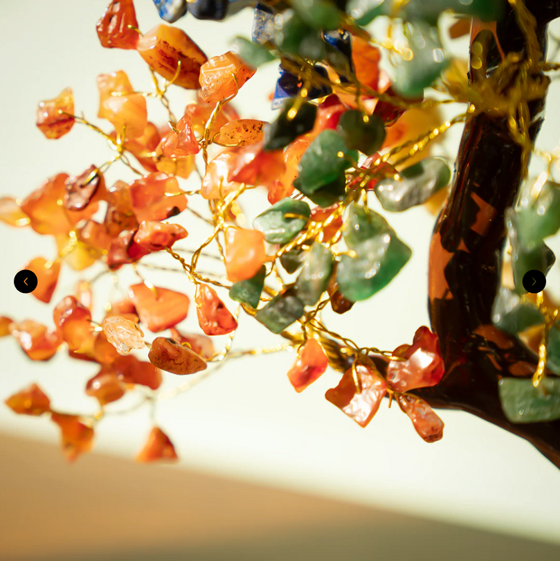 7 Chakra Tree - Spiritual Bonsai Tree With Natural Seven Chakra Gemstones