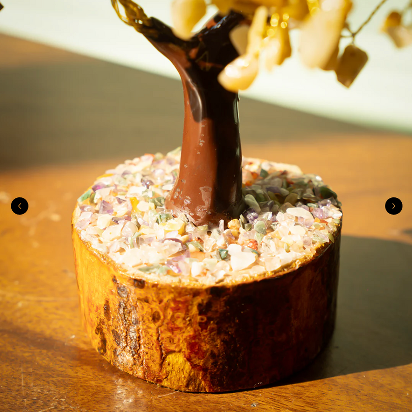 7 Chakra Tree - Spiritual Bonsai Tree With Natural Seven Chakra Gemstones