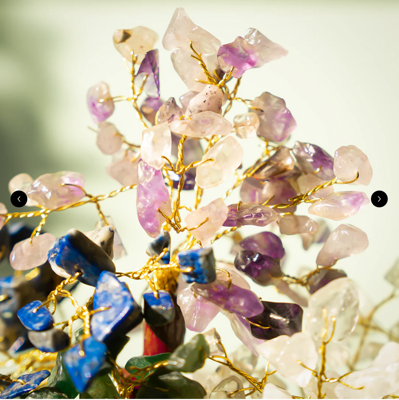 7 Chakra Tree - Spiritual Bonsai Tree With Natural Seven Chakra Gemstones