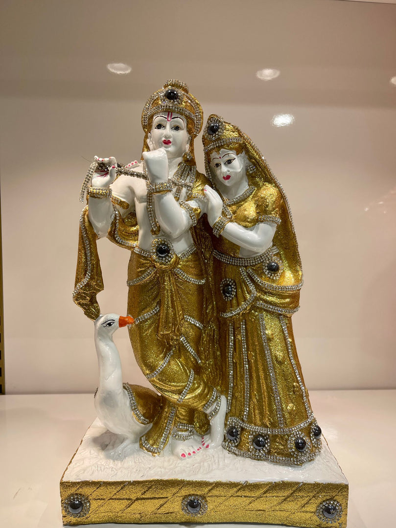 Shiny Gold Radha Krishna