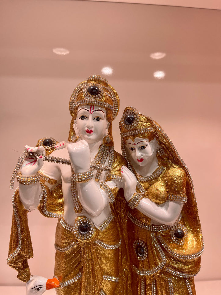 Shiny Gold Radha Krishna