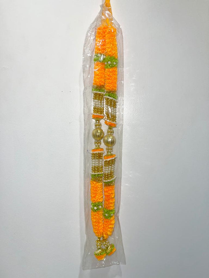 Yellow Fancy Mala/Garland (20")