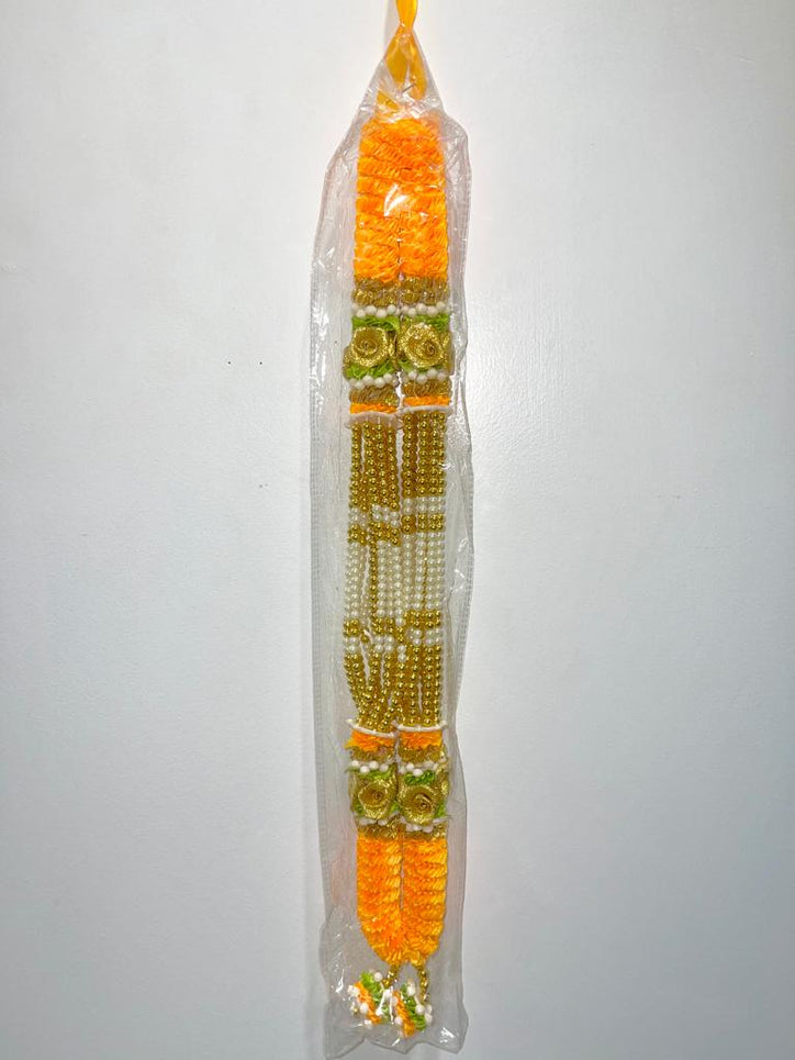 Yellow Fancy Mala/Garland (20")