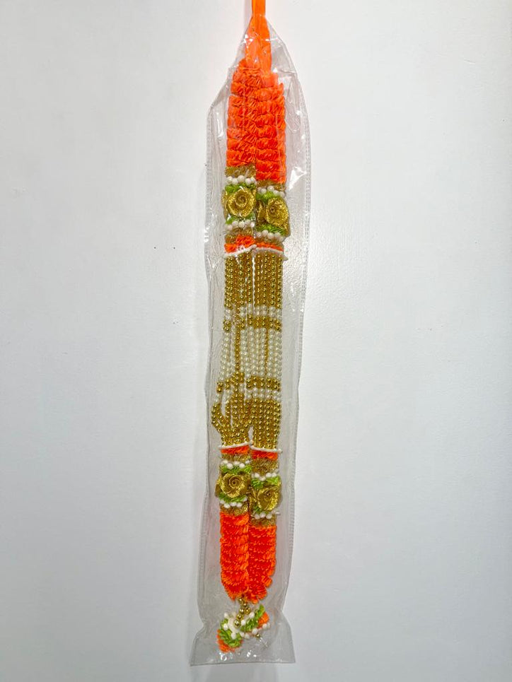 Orange Fancy Mala/Garland (20")