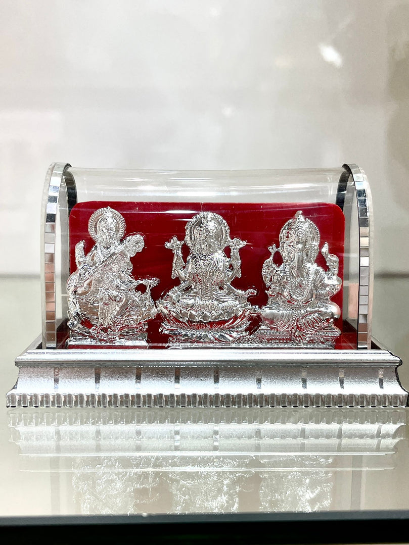 Ganesh Ji, Lakshmi Maa & Saraswati Maa Silver