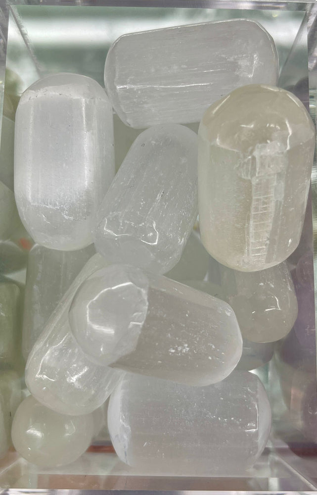 White Selenite Tumbled