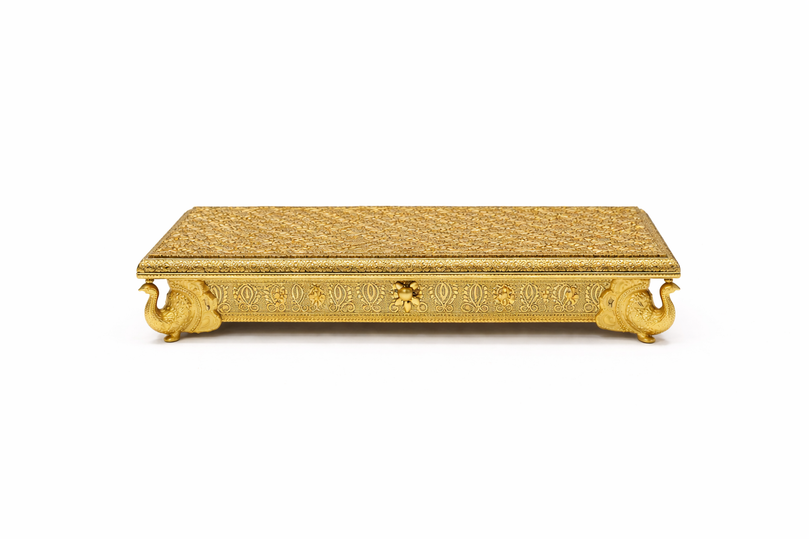 Decorative Bajot (Puja Chowki) – 5"x 7" | 400g | Premium Mandir & Ritual Platform