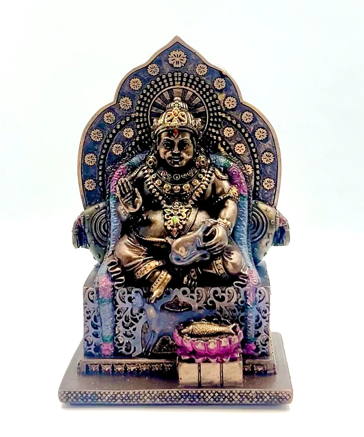 Bronze Kubera Ji Idol - 5"
