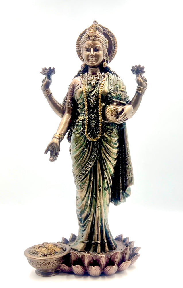 Bronze Lakshmi Ma Idol 10"