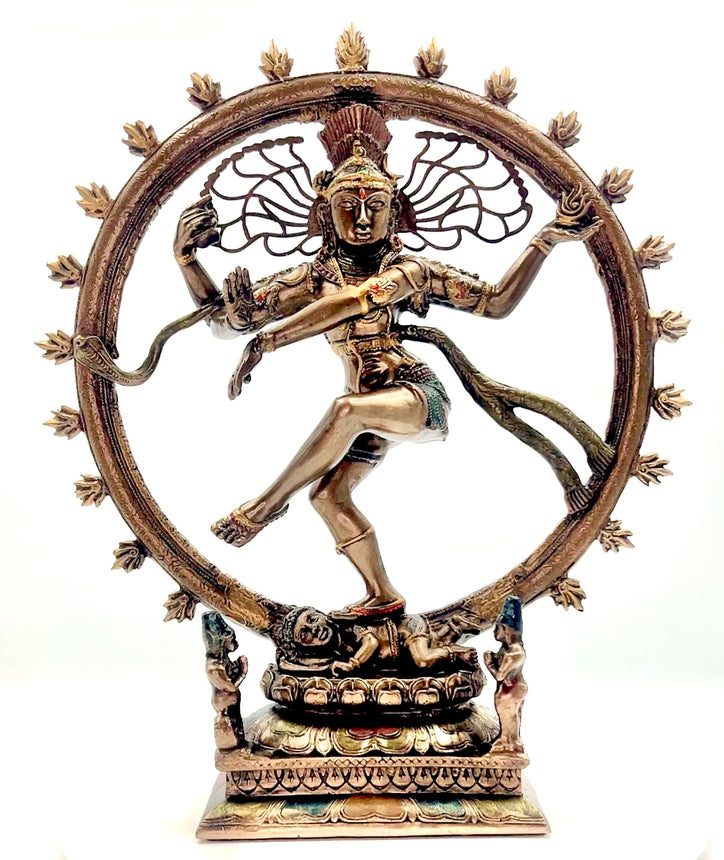 Bronze Lord Natraj Dancing Idol 10"