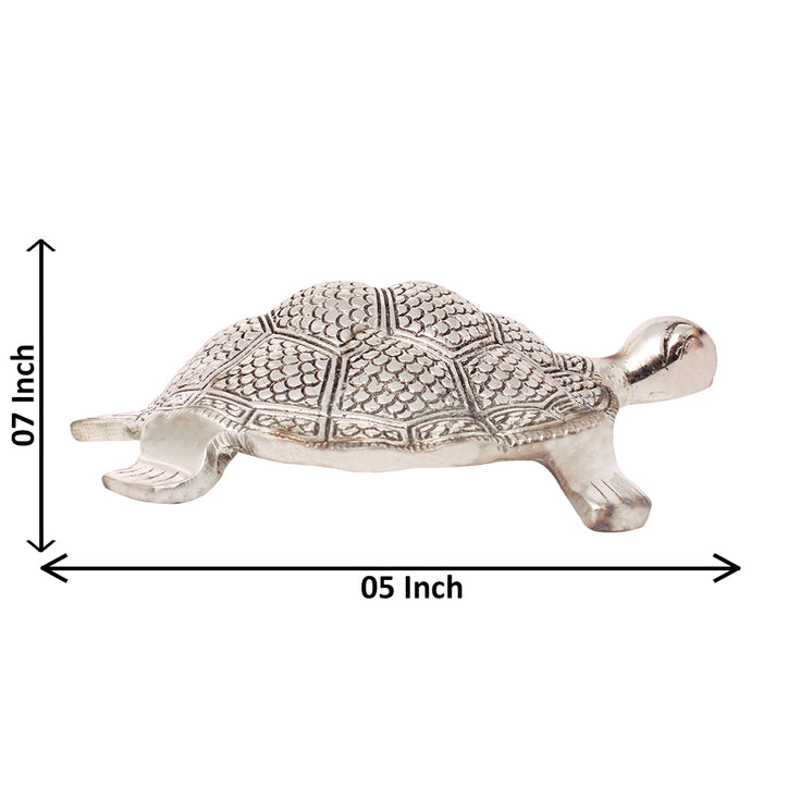 Shiny Polished Metal Spiritual Vastu/Feng Shui Tortoise (Turtle) Ornament
