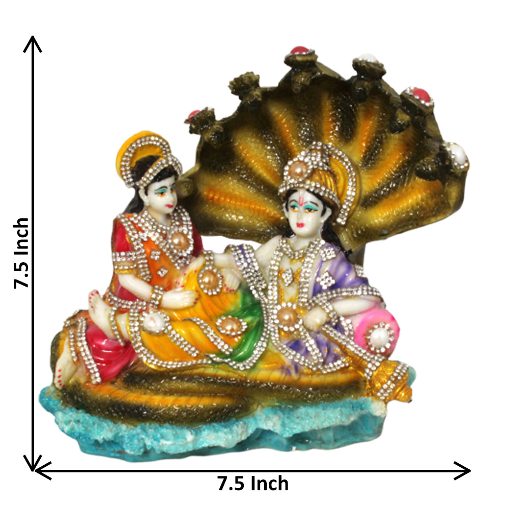 Goddess Shri Lakshmi Maa Pressing Lord Sri Vishnu’s Feet