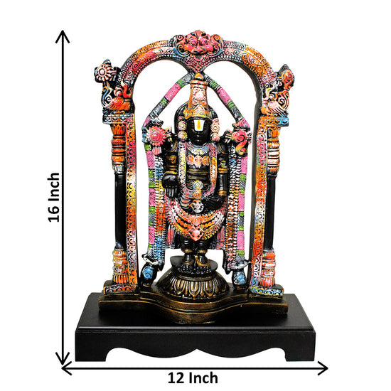 Lord Sri Tirupati Balaji Black Idol