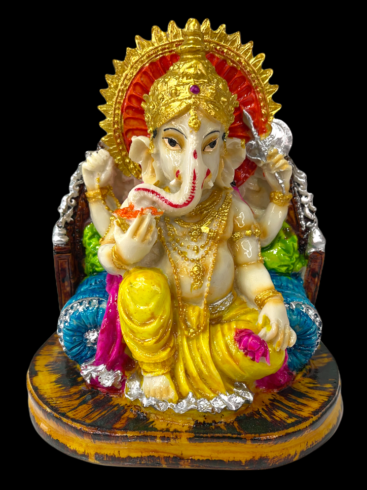 Colourful Sri Ganesh ji Sitting