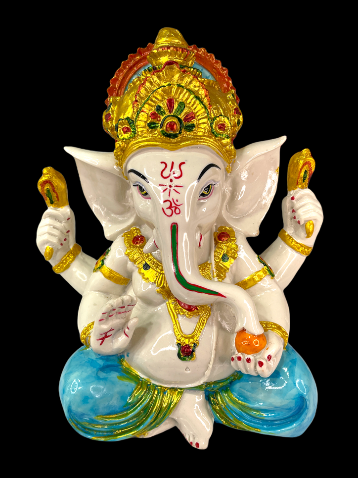 Colourful Sri Ganesh ji Cross Legged Blessing