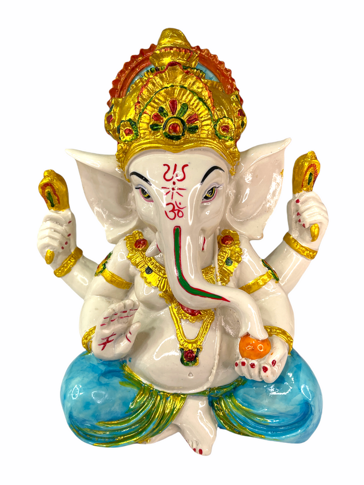 Colourful Sri Ganesh ji Cross Legged Blessing