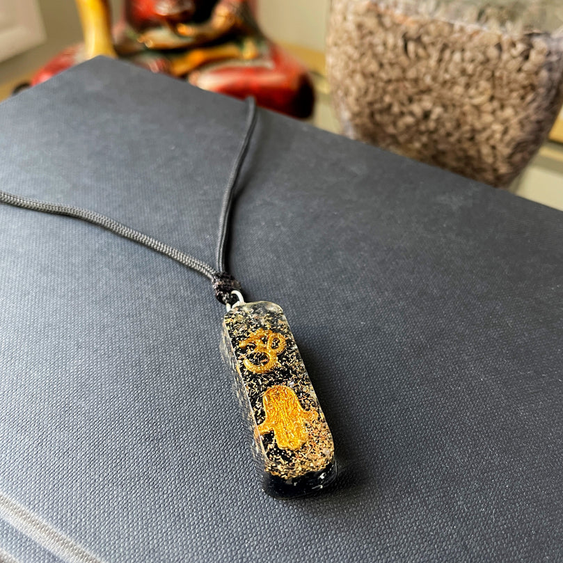 Om & Hamsa Hand Pendant