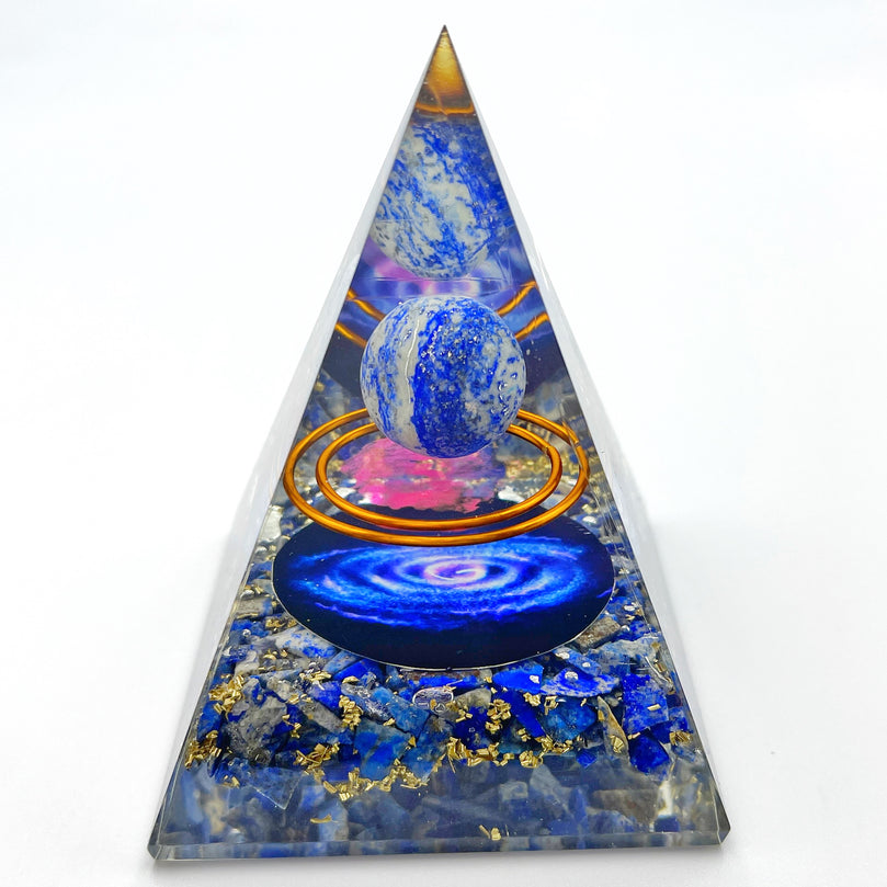 Lapis Lazuli Ball Orgone Pyramid