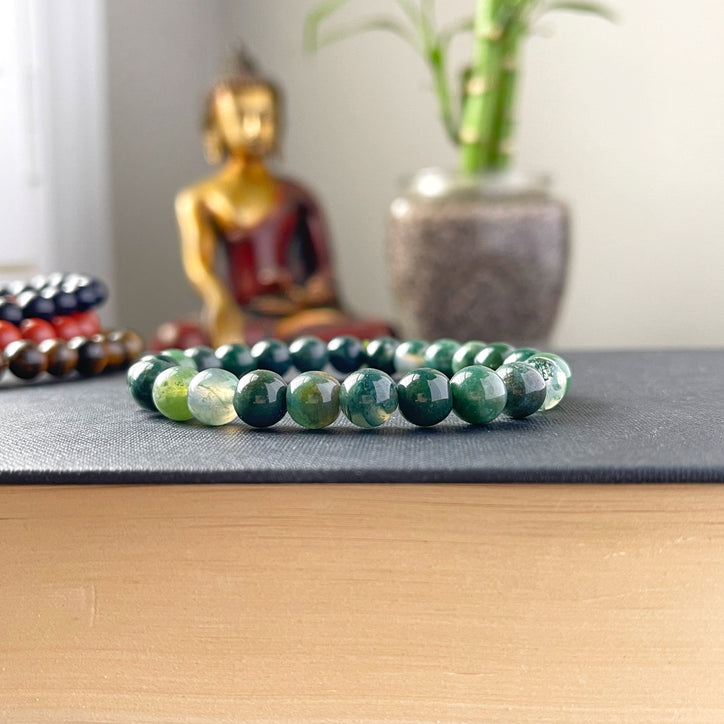 Genuine Natural Gemstone Green Fluorite Bracelet