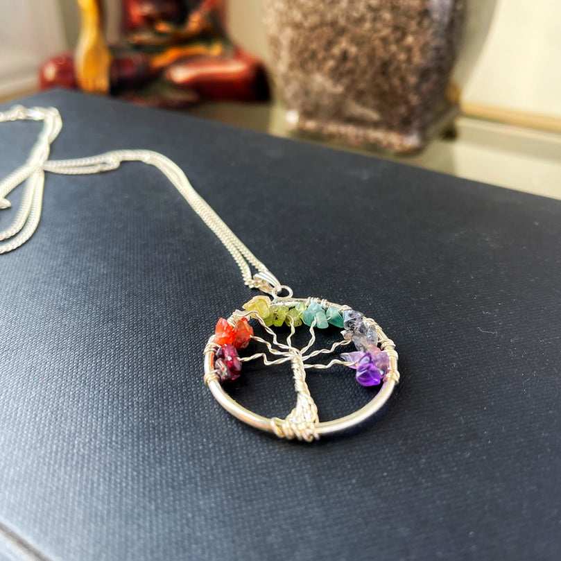 Seven Chakra Tree of Life Pendant