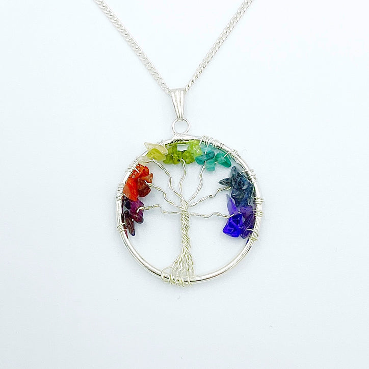 Seven Chakra Tree of Life Pendant