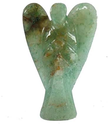 Green Aventurine Stone Guardian Angel Statue