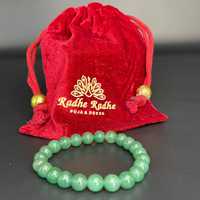 Genuine Natural Semi-Precious Green Aventurine Bracelet