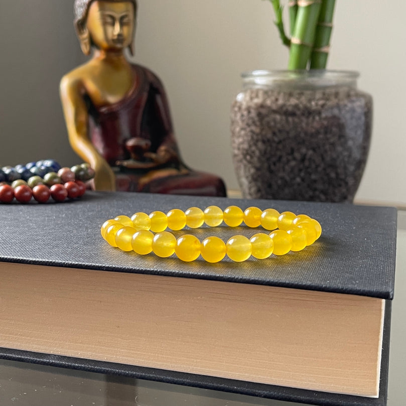 Genuine Natural Gemstone Yellow Aventurine Bracelet