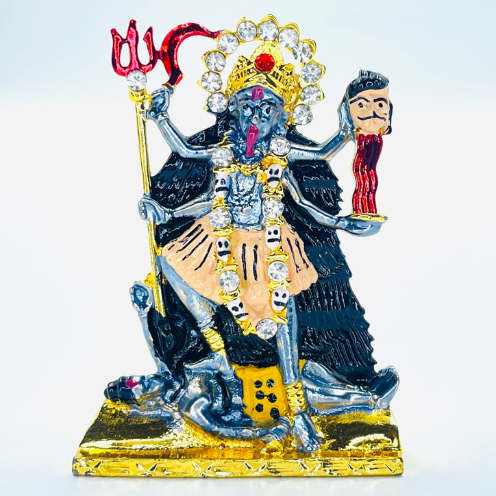 Kali Ma Mahakali Shiv Shakti Devi Car Dashboard Idol (Double Sided Tape Included) | Hindu God Statue Murti | Gift on Shivratri & Navaratri