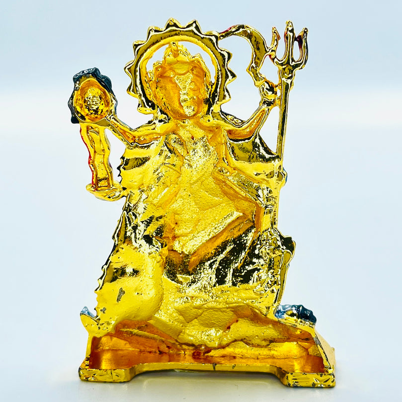 Kali Ma Mahakali Shiv Shakti Devi Car Dashboard Idol (Double Sided Tape Included) | Hindu God Statue Murti | For Indian Decoration, Pooja Puja in Temple (Mandir) or Gift on Shivratri & Navaratri