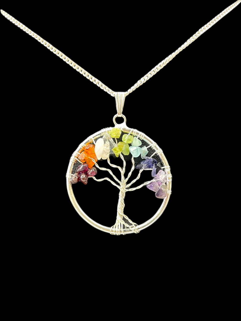 Seven Chakra Tree of Life Pendant