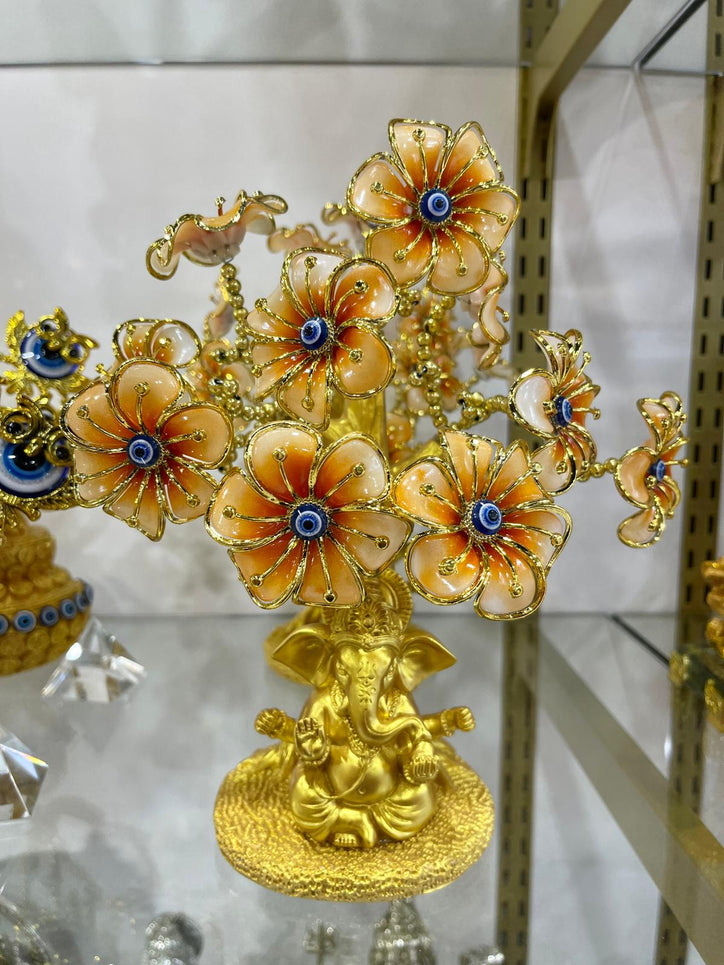 Ganesh Evil Eye Golden Tree