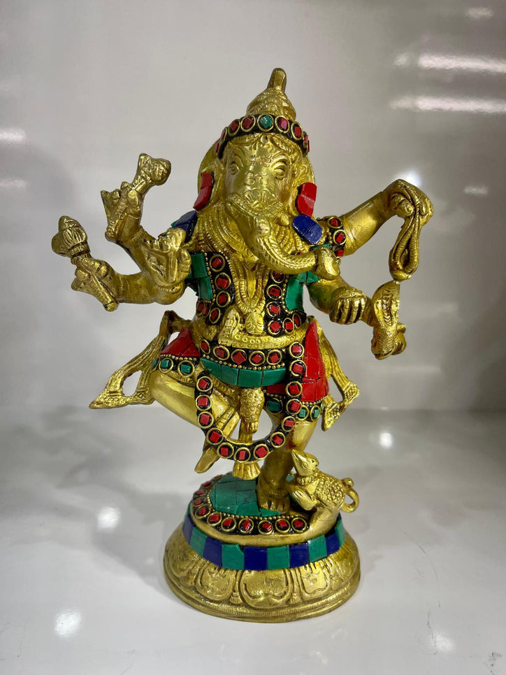 Dancing Ganesh Ji with Stonework