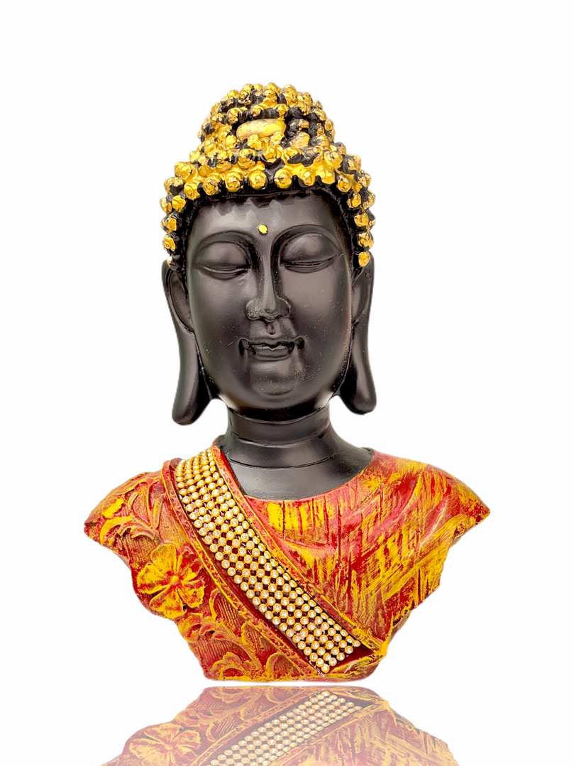 Buddha Head & shoulders Gold studded