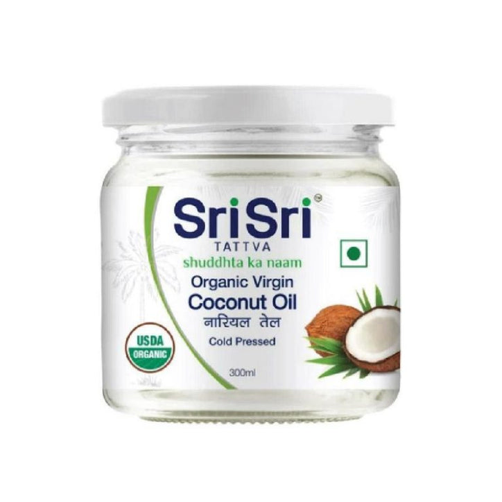 Organic Virgin Coconut Oil – Cold Pressed 300ml - Sri Sri Tattva