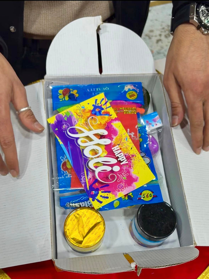 Holi Celebration Kit – Complete Festival Pack with Gulal Colors, Pichkari & Accessories