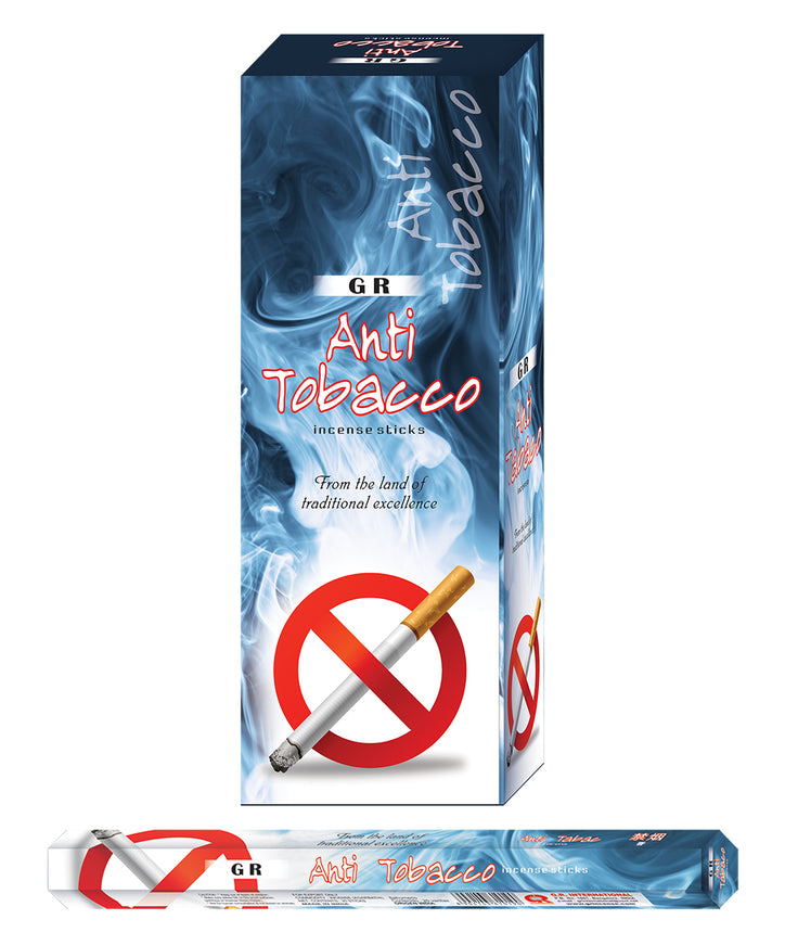 Anti Tobacco - Incense (Agarbatti) Sticks Box - Ultra Premium Low Carbon